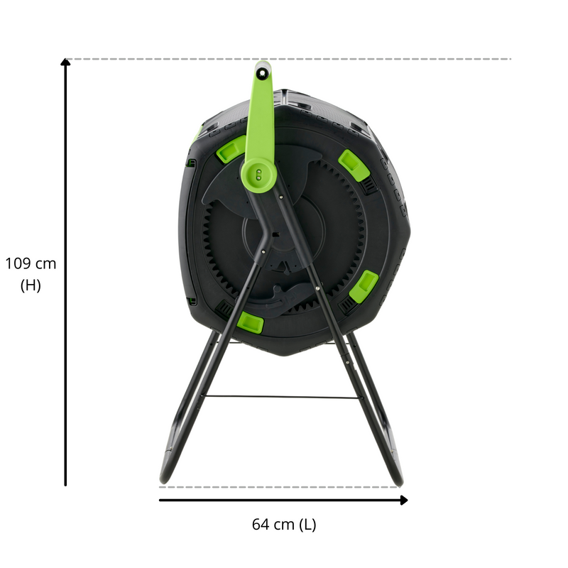 180L Compost Tumbler + Kitchen Caddy Combo