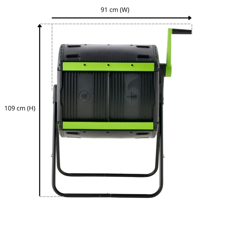 180L Compost Tumbler + Kitchen Caddy Combo