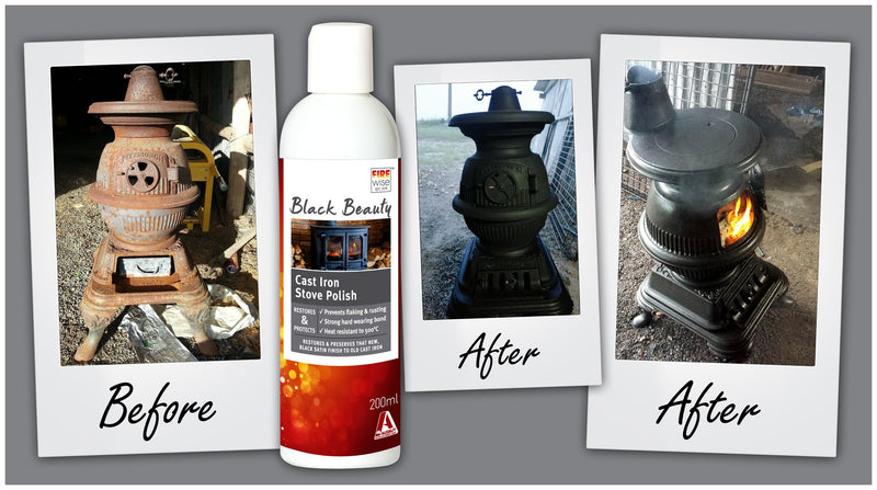 Firewise Black Beauty Cast Iron Stove Polish - 200ml