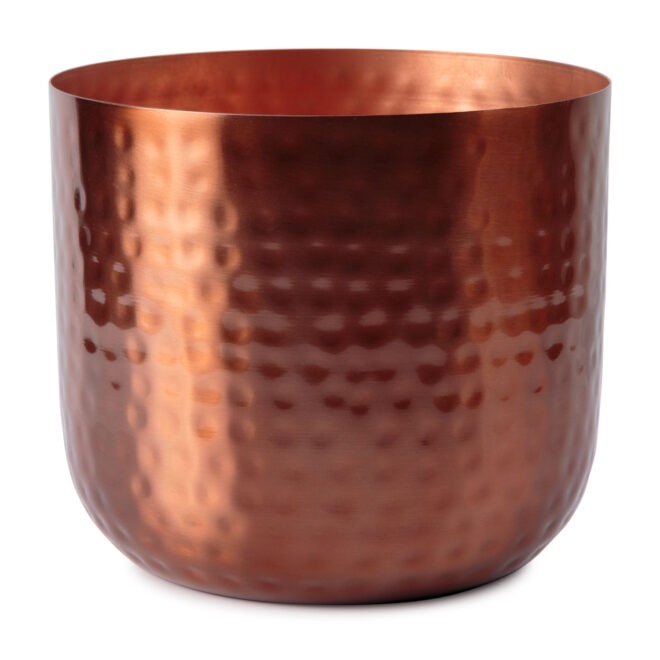 rose gold indoor planter Uttar Indoor Metal Planter