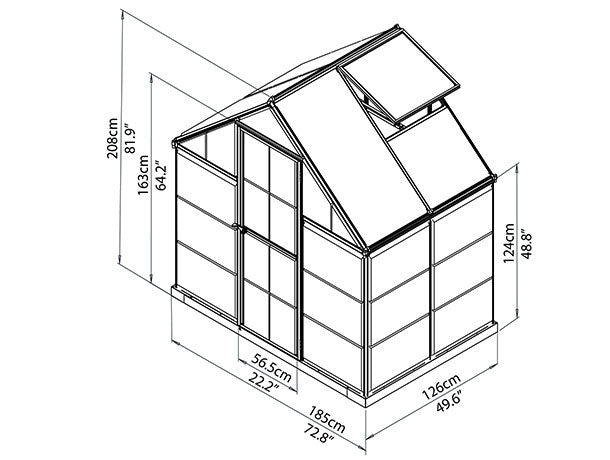 Hybrid Greenhouse - Charcoal Gray