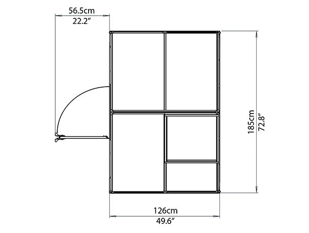 Hybrid Greenhouse - Charcoal Gray