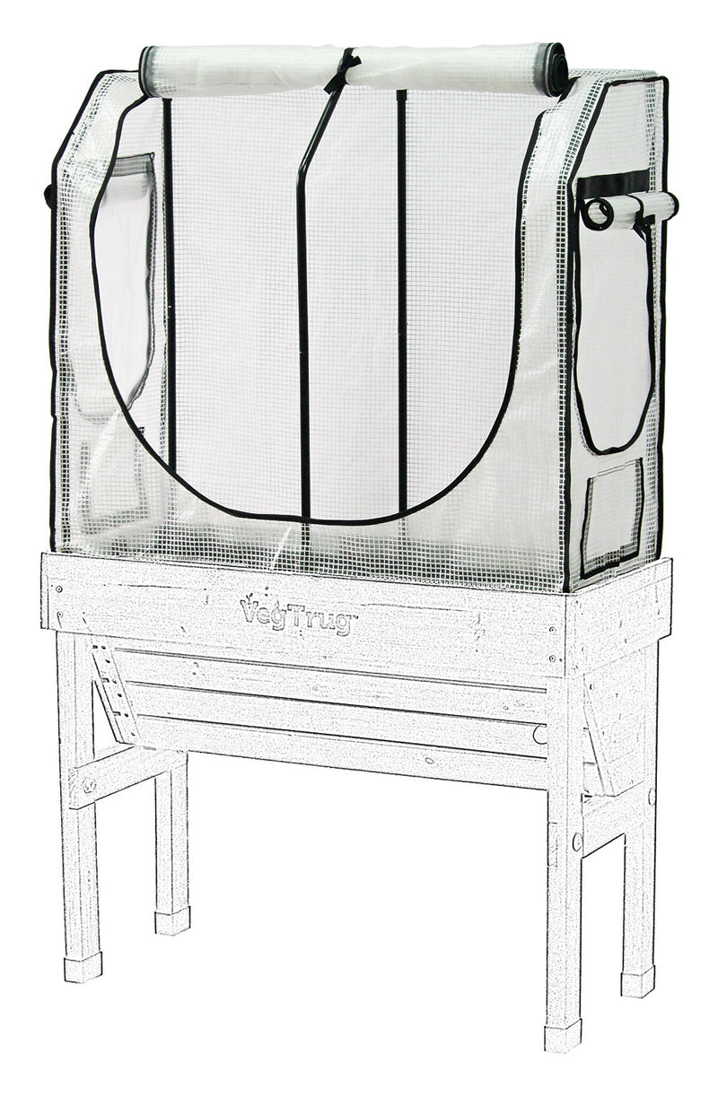 PE/Micromesh 2-in-1 Cover for VegTrug WallHugger - Requires Tall Frame