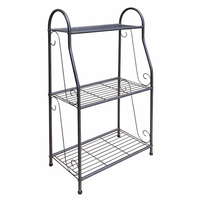 Plant Stand 3 Shelf - Hammertone