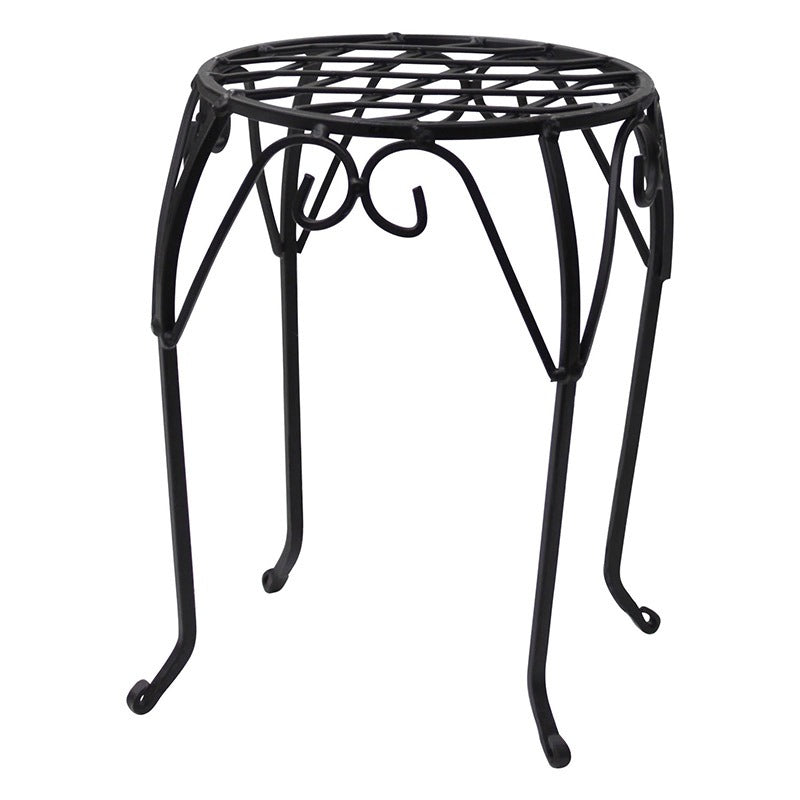 Plant Stool Roma Round - Black