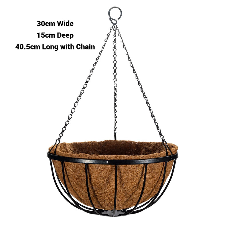 Hanging Basket Cathedral with Liner & Chain