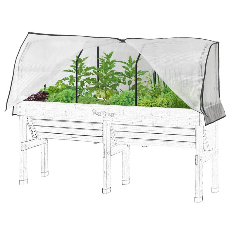 PE Greenhouse Cover for VegTrug WallHugger - Requires Short Frame