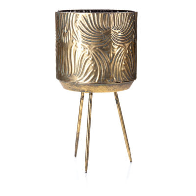 Mayan Planter on Legs 47.5cm - Antique Bronze